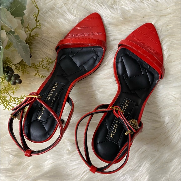 Kurt Geiger London
Shoreditch Crocodile Embossed Leather Dress Sandals - Picture 4 of 14